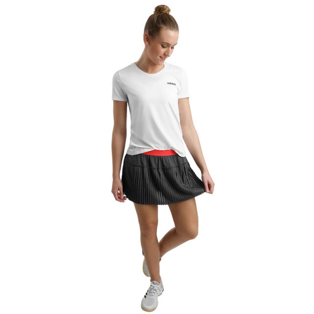 Adidas Women's Match Code Skirt-Short Gray-Red DT3970
